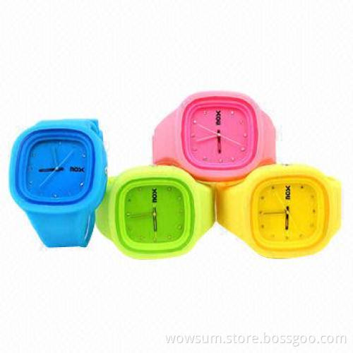 2014 Hot Sale Jelly Silicone Watch, CE Certified, RoHS Directive-compliant, Quartz Movement